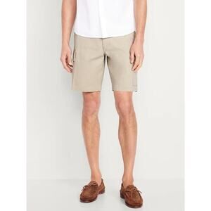 Old Navy Men's Beige Cotton Blend Lived-In Cargo Shorts Size 40